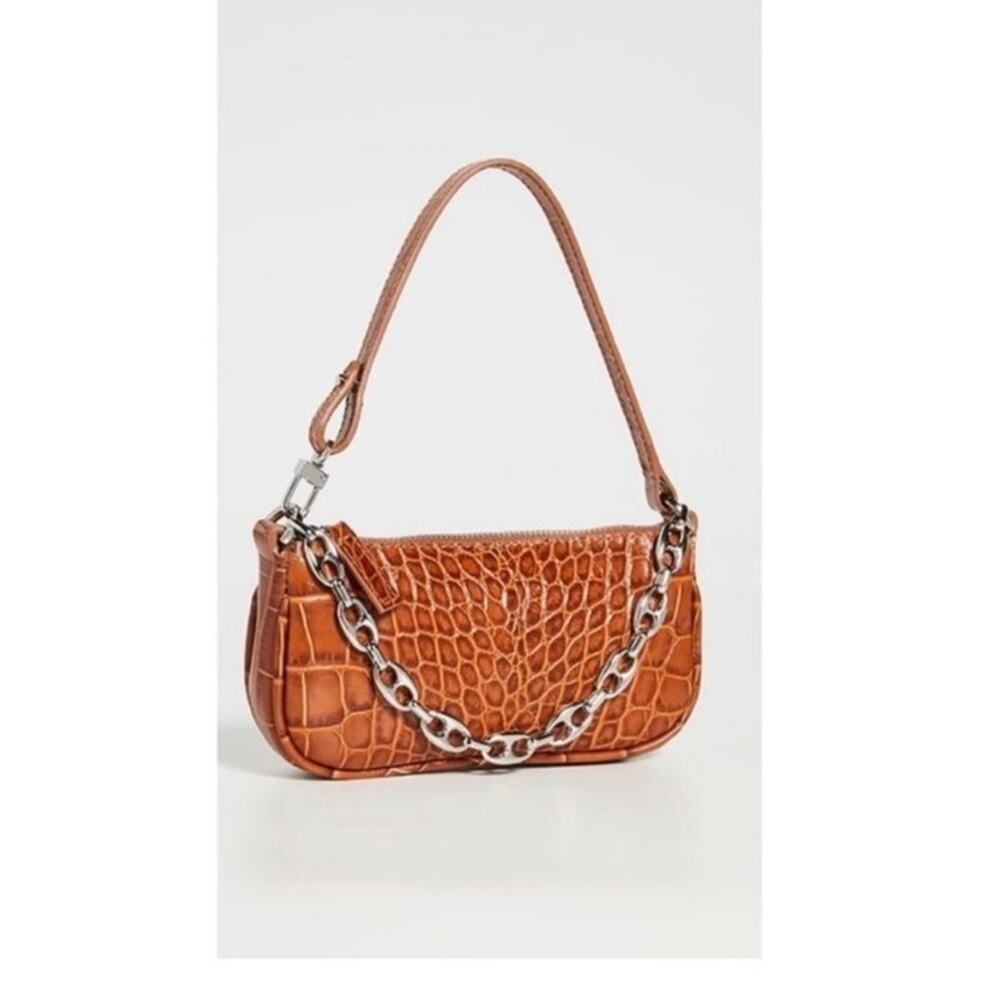 By Far Mini Rachel Leather Hand Bag.